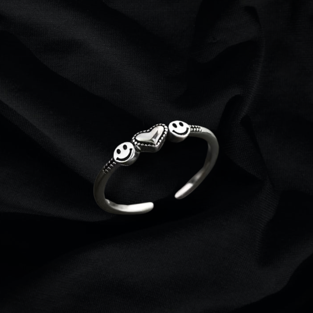 Emoji Silver Ring